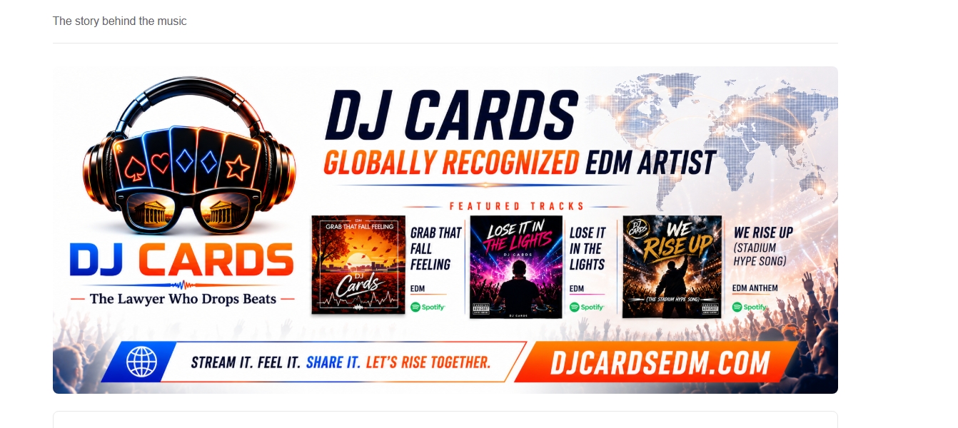 DJ Cards - Globally Recognized EDM Artist